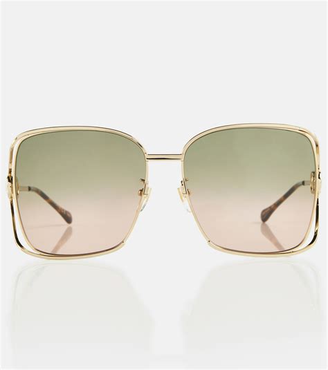 gucci gg0395s sunglasses|gucci oversized square sunglasses.